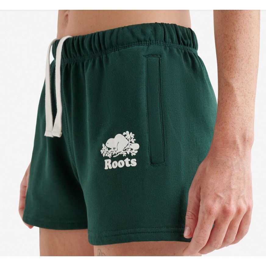 Roots Roots Logo Varsity Green Organic Cotton Beaver Short T-Shirt Size XS / US 0-2 / IT 36-38 - 10 Thumbnail