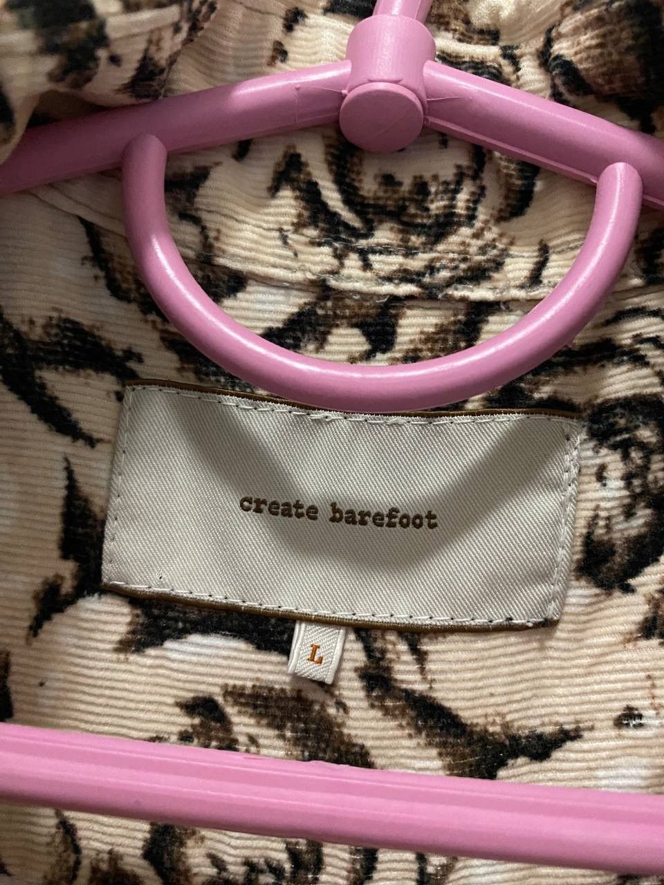 Vintage CREATE BAREFOOT Rose Shirt Size US L / EU 52-54 / 3 - 8 Thumbnail