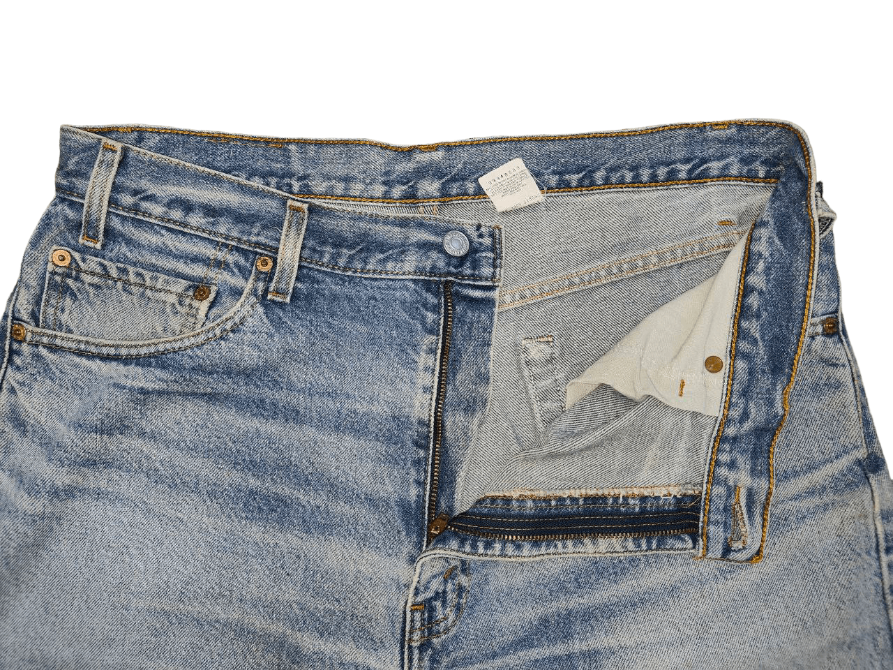 Levi's Vintage Clothing 90s Vintage Levis 505 Distressed Denim Size US 35 - 4 Thumbnail