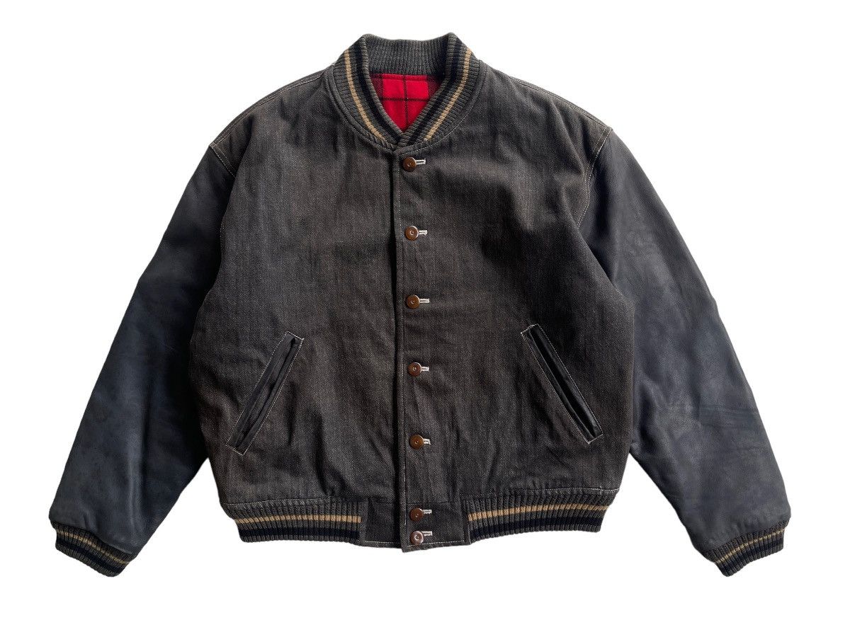Japanese Brand Vintage Arolind Midnight Varsity Jacket Size US XL / EU 56 / 4 - 3 Thumbnail