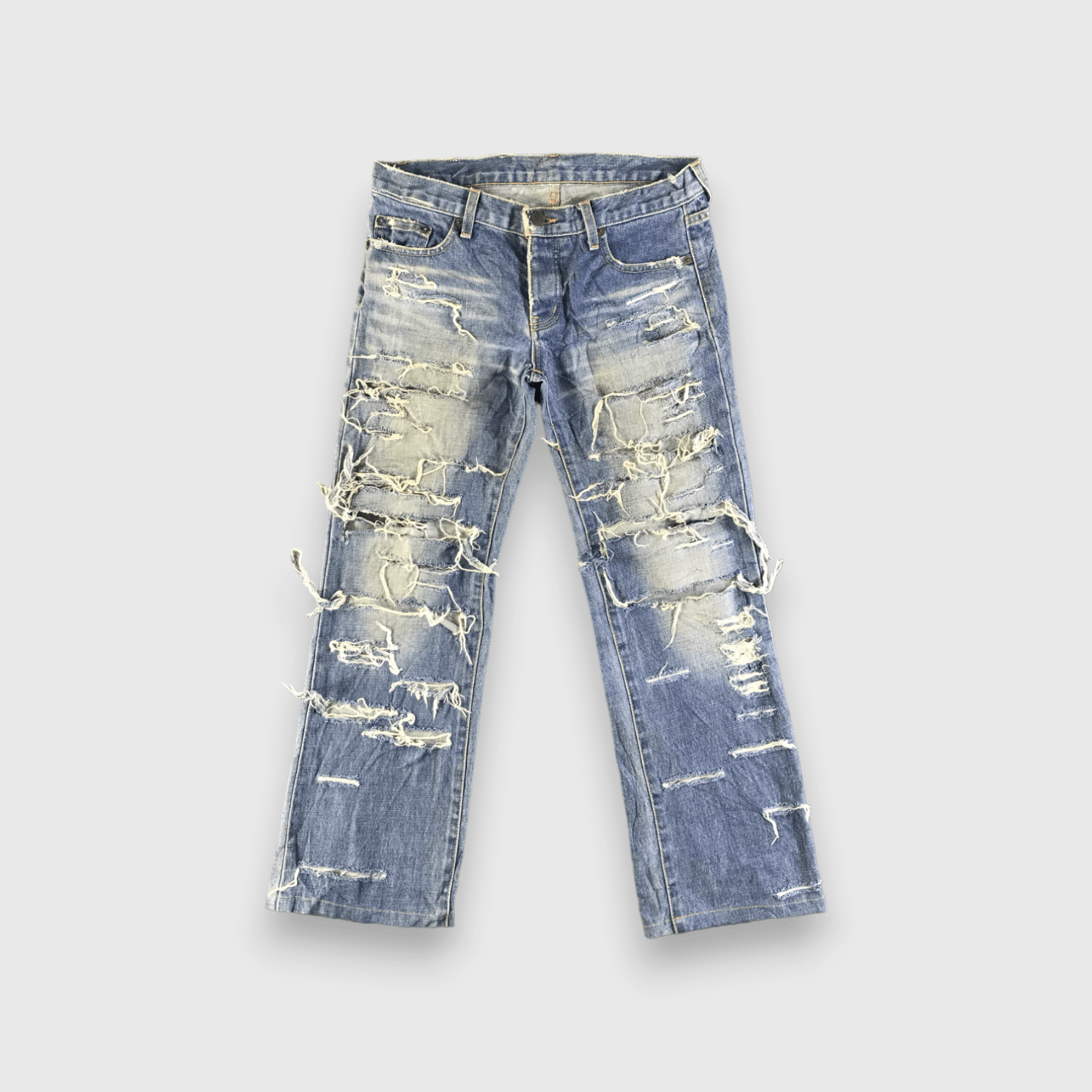 Japanese Brand Vintage Distressed Material Girl Jeans-J4529 Size 30" / US 8 / IT 44 - 1 Thumbnail