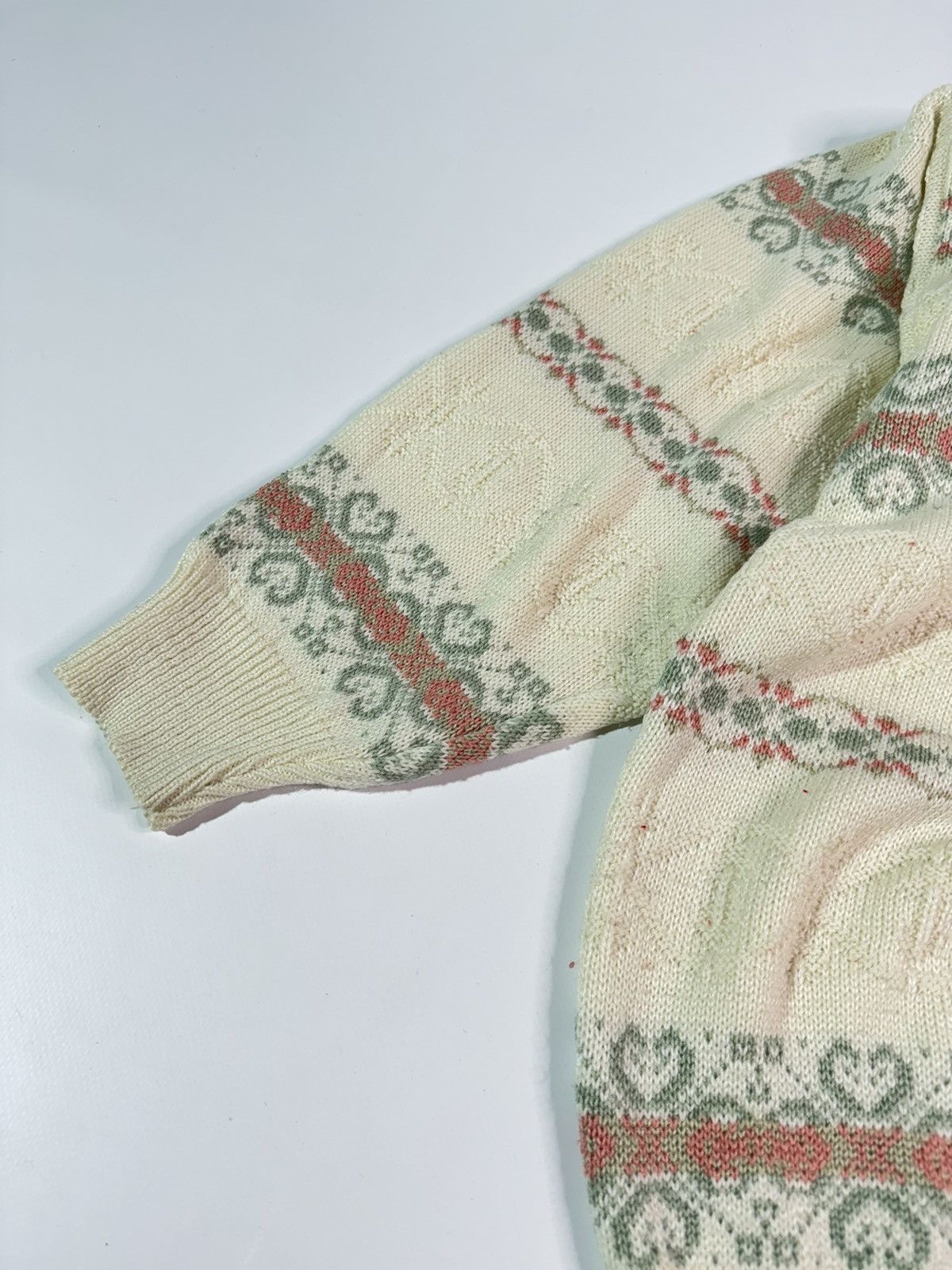 Japanese Brand × Vintage Vintage knit sweater y2k coquette 90 00s avant garde pattern Size M / US 6-8 / IT 42-44 - 2 Thumbnail