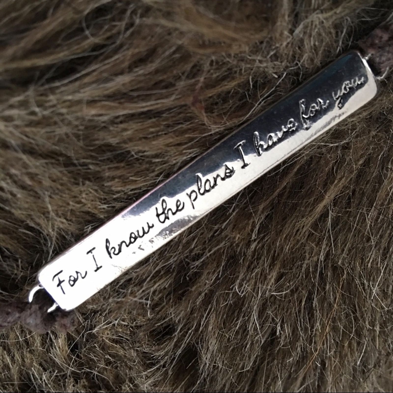 Jewelry 1946 infinity brown corded quote bar necklace Size ONE SIZE - 6 Thumbnail