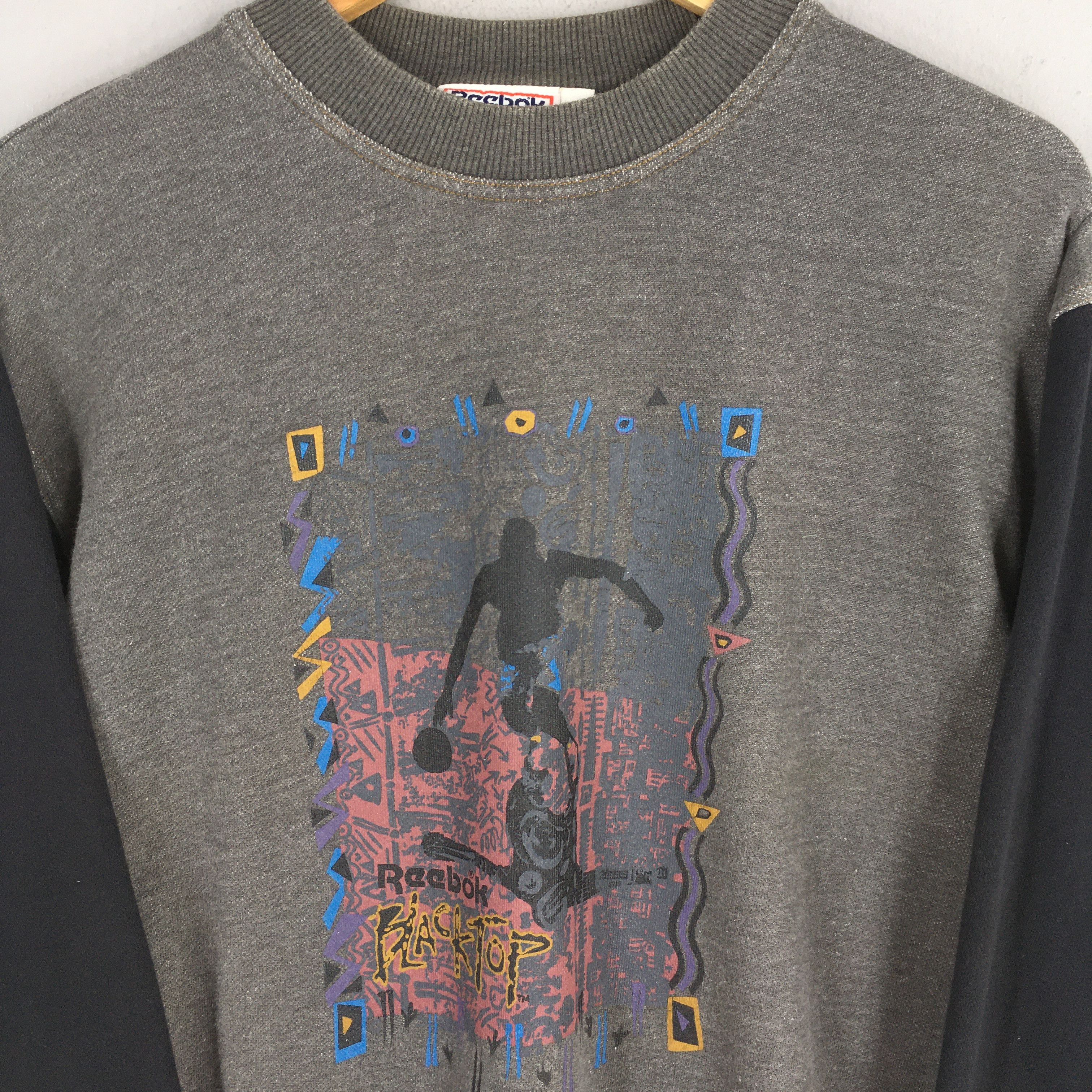 Reebok × Vintage Vintage 90s Reebok Blacktop Sweatshirt Small Size US S / EU 44-46 / 1 - 2 Thumbnail