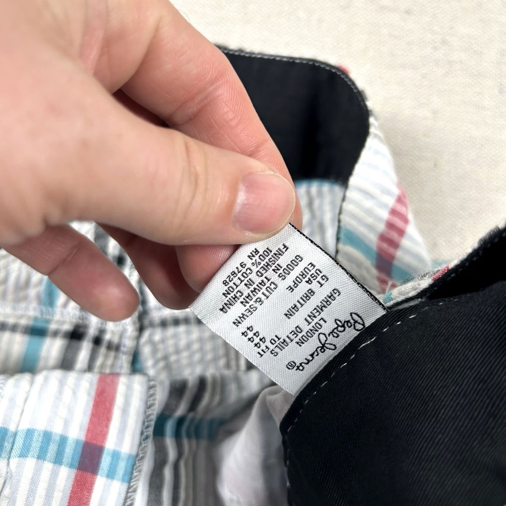 Pepe Jeans Pepe Jeans London Shorts Mens 44 Plaid Seersucker Bermuda Hip Hop Relaxed Baggy Multicolor Cotton Canvas 5-Pocket Inseam 14in Button Front 44 Mens Size US 44 / EU 60 - 5 Thumbnail