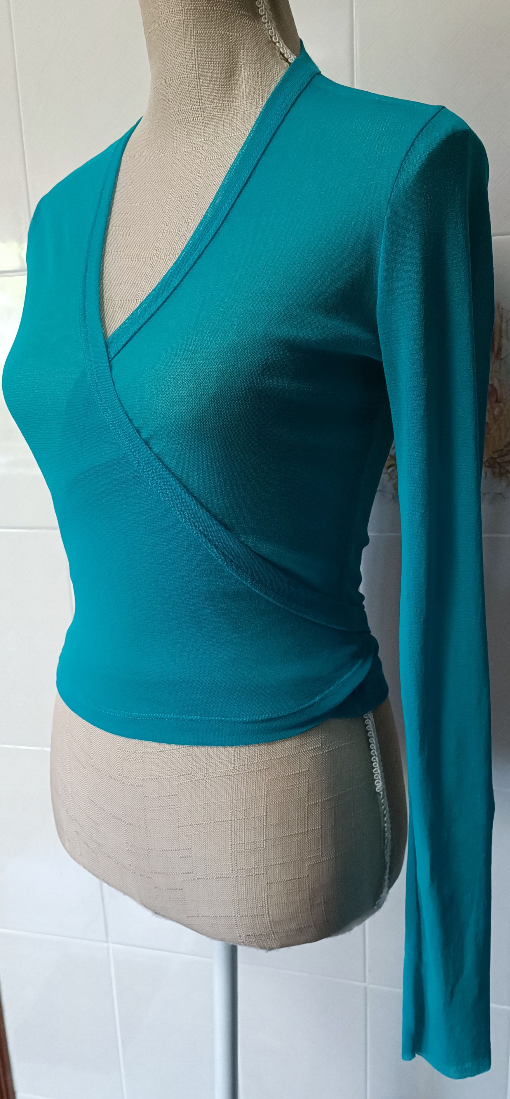 Jean Paul Gaultier 90's - Turquoise mesh cache coeur / top Size L / US 10 / IT 46 - 4 Thumbnail