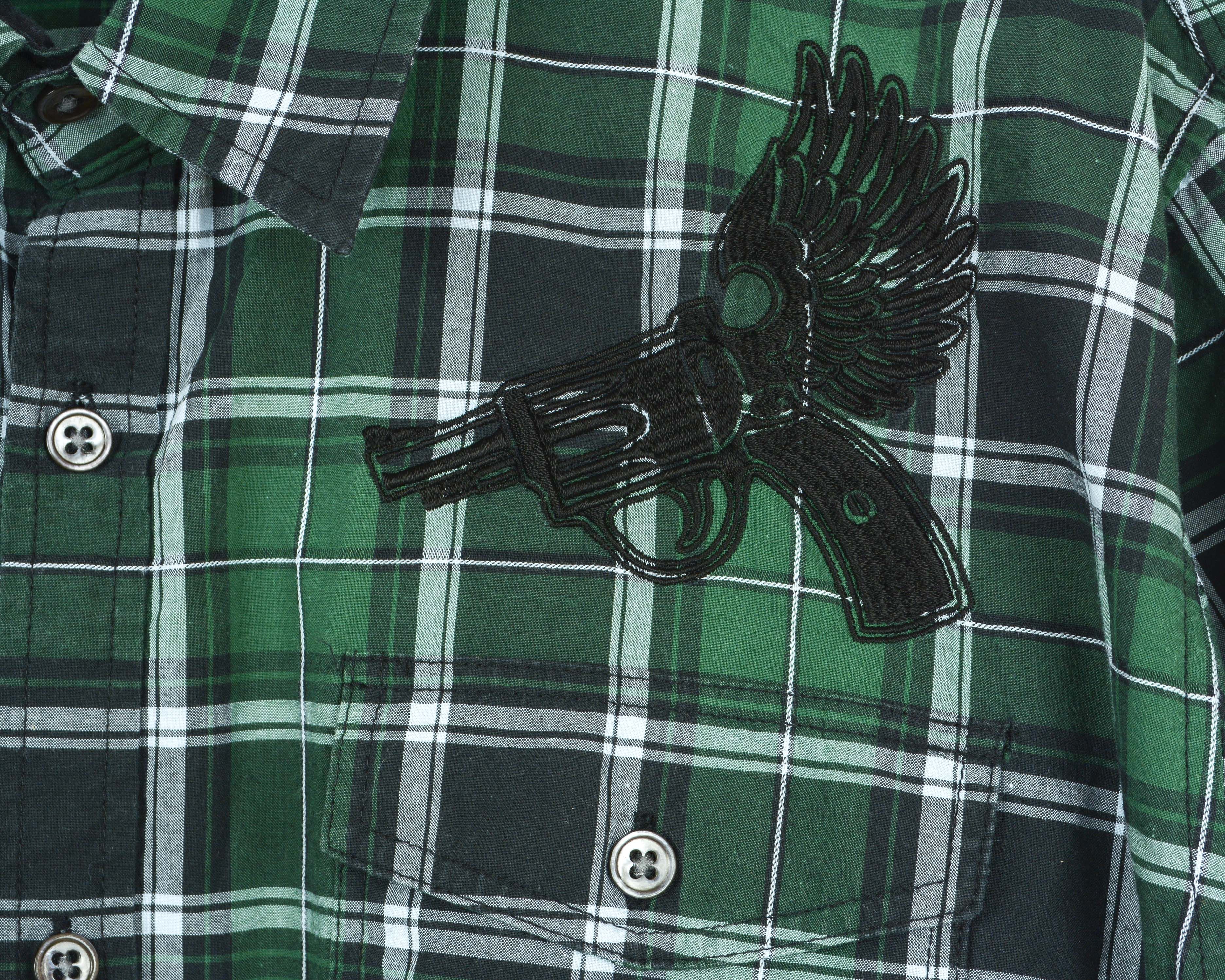 Other POCO LOCO Cotton Shirt Stitched Checked Green Button Up Size US M / EU 48-50 / 2 - 3 Thumbnail