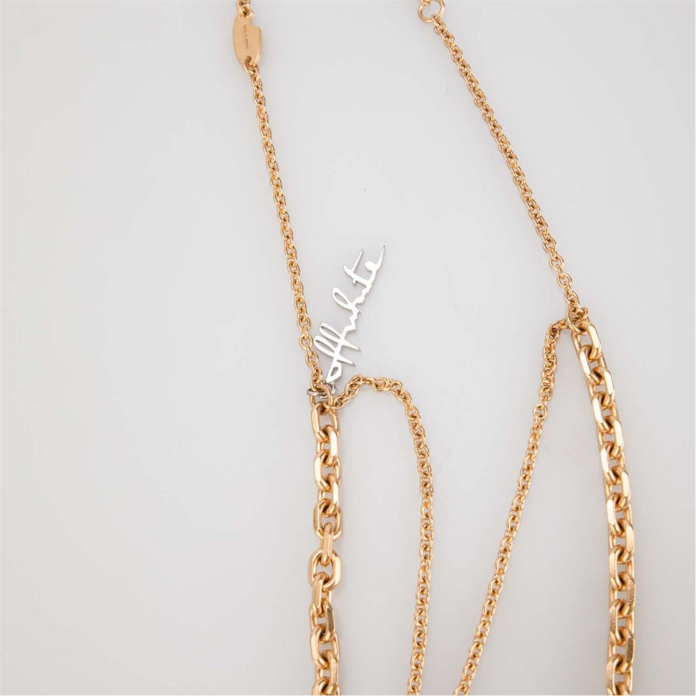 Off-White o1g2r1mq0225 Size: OS / Arrow Play Double Necklace in Gold Size ONE SIZE - 3 Thumbnail