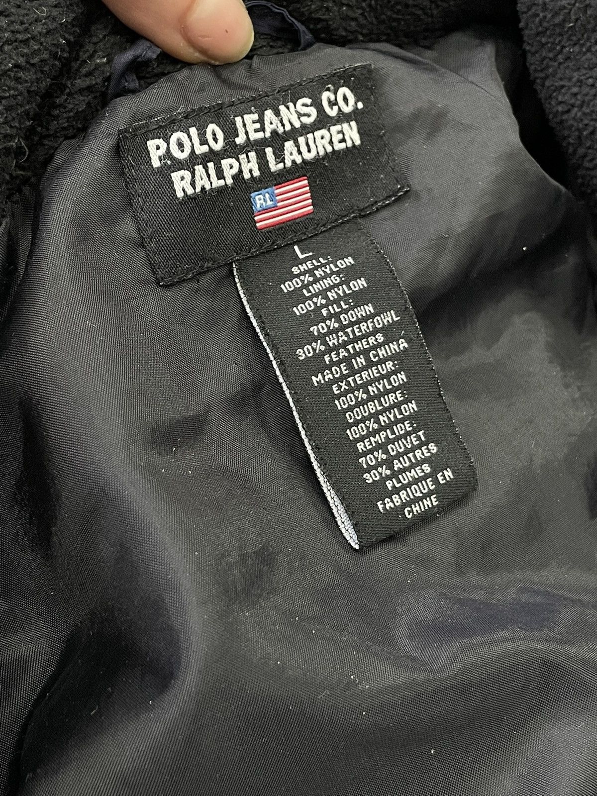 Polo Ralph Lauren Polo Ralph Lauren sport down puffer jacket navy vintage Y2K Size US L / EU 52-54 / 3 - 14 Thumbnail
