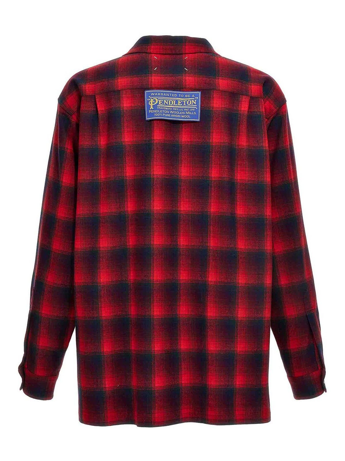 Maison Margiela oc11z0925 Pendleton Shirt in Red/Black Size US XL / EU 56 / 4 - 2 Thumbnail