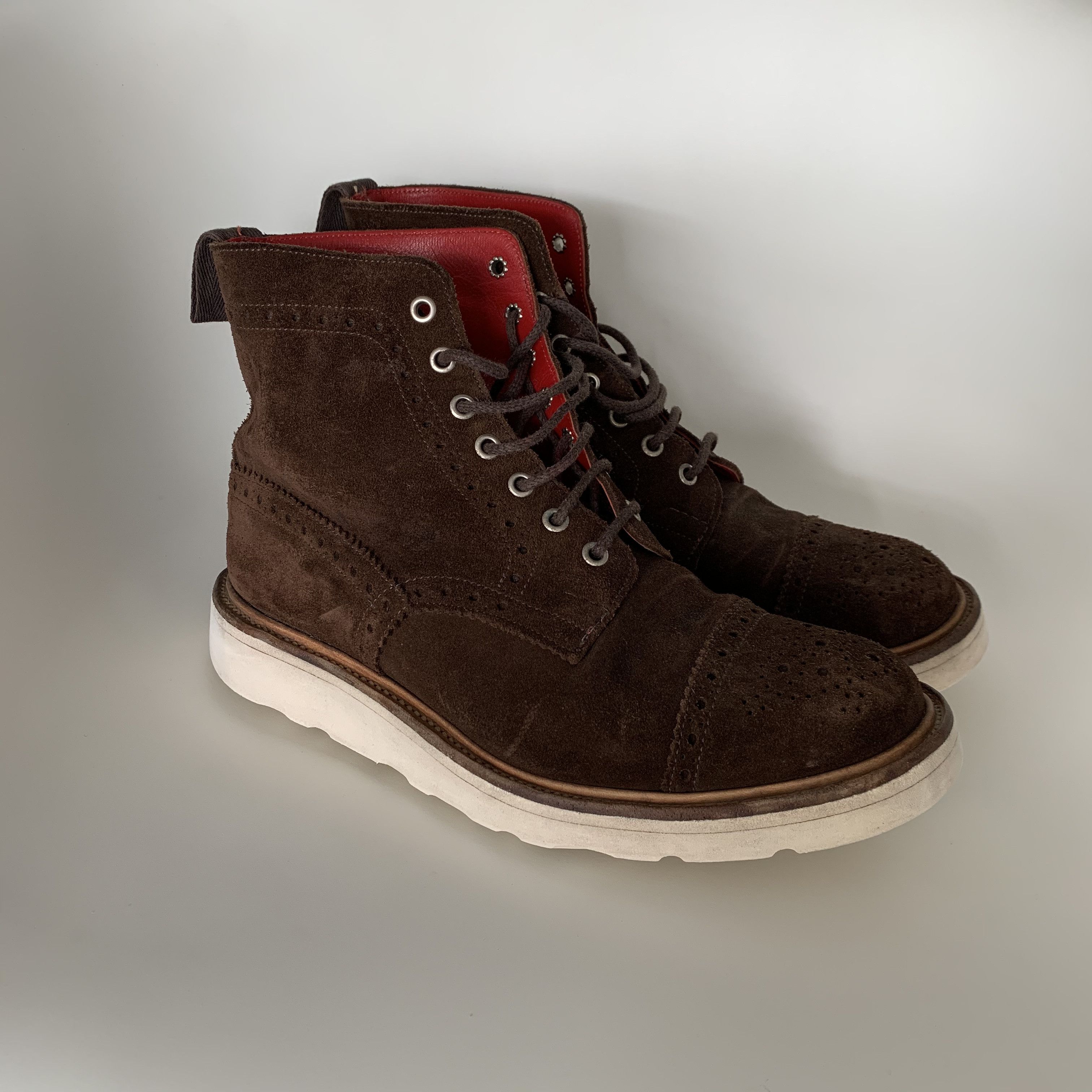 Junya Watanabe JUNYA WATANABE MAN Trickers Chocolate BrogueBoots ...