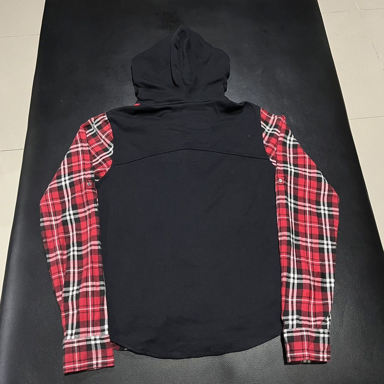 Japanese Brand Clone Devgru Visual Kei Japanese Style Red Plaid Zip Hooded Size M / US 6-8 / IT 42-44 - 2 Thumbnail