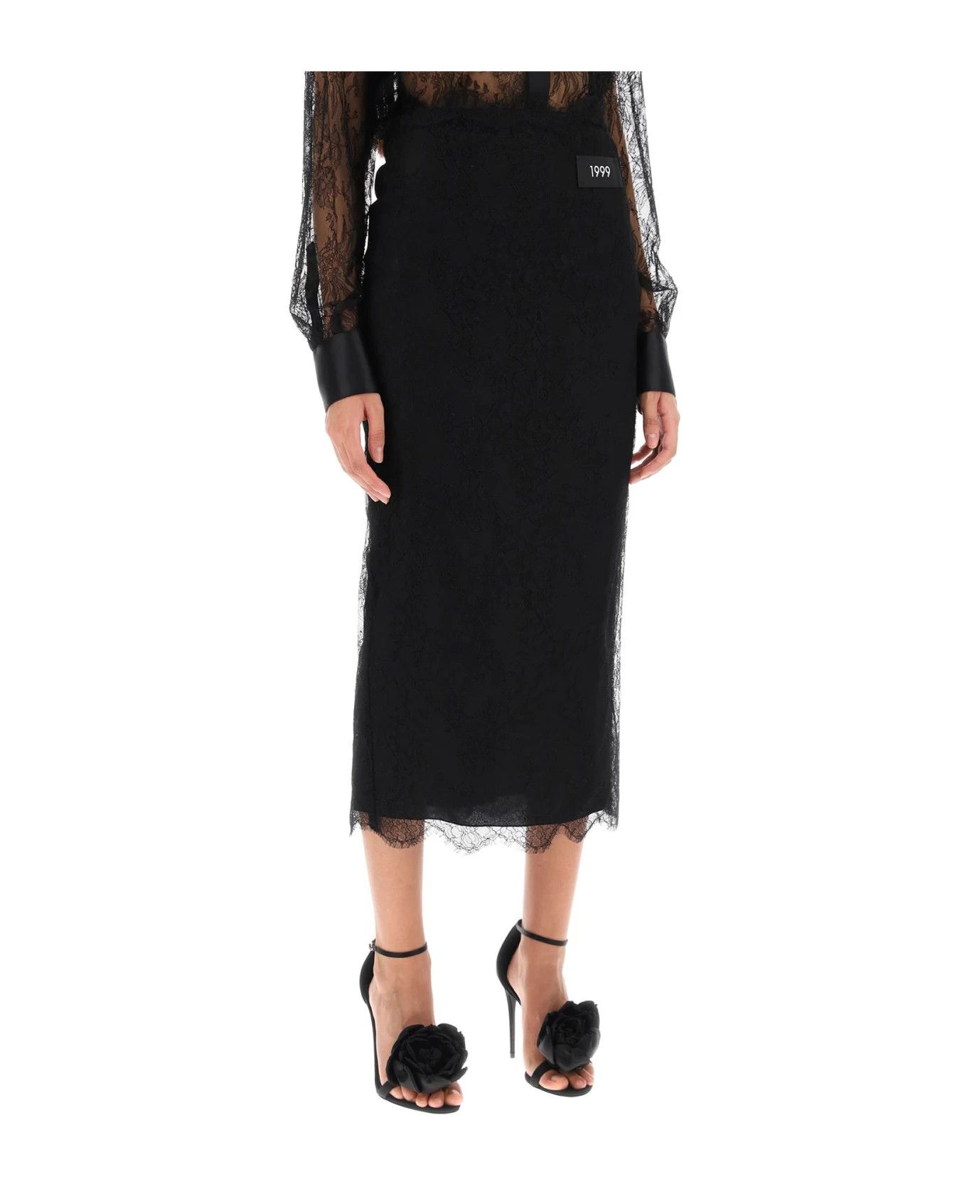 Dolce & Gabbana o1y0925 Midi Skirt in Black Size 27" / US 4 / IT 40 - 1 Thumbnail