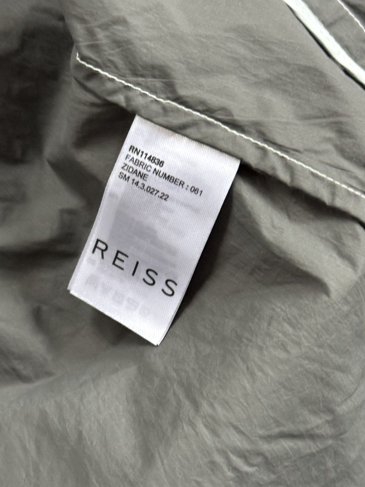 Designer × Reiss Reiss M nylon zip hooded jacket light longsleeve windbreaker Size US M / EU 48-50 / 2 - 10 Thumbnail