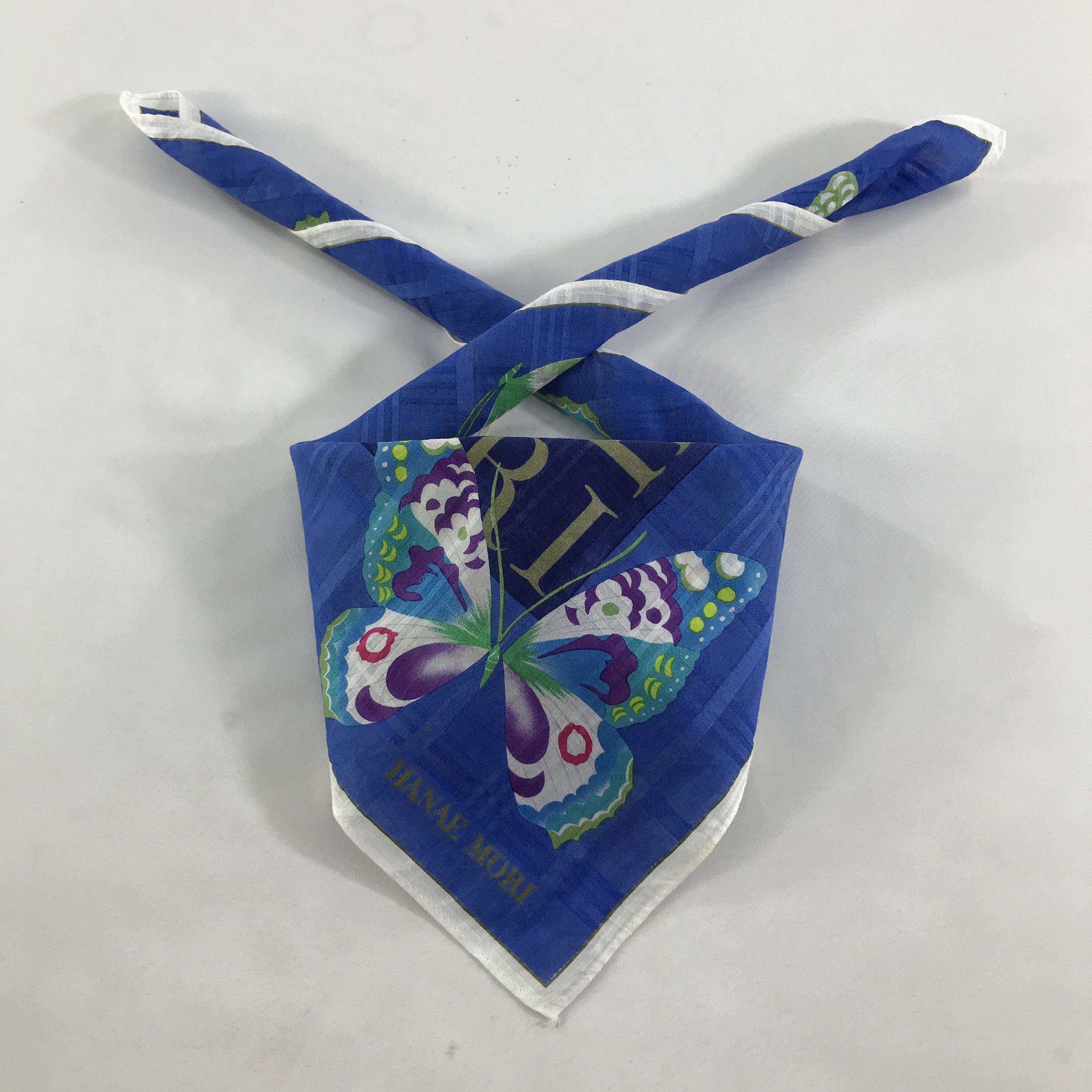 Hanae Mori × Vintage Hanae Mori Bandana / Handkerchief / Neckerchief - S1638 Size ONE SIZE - 3 Thumbnail