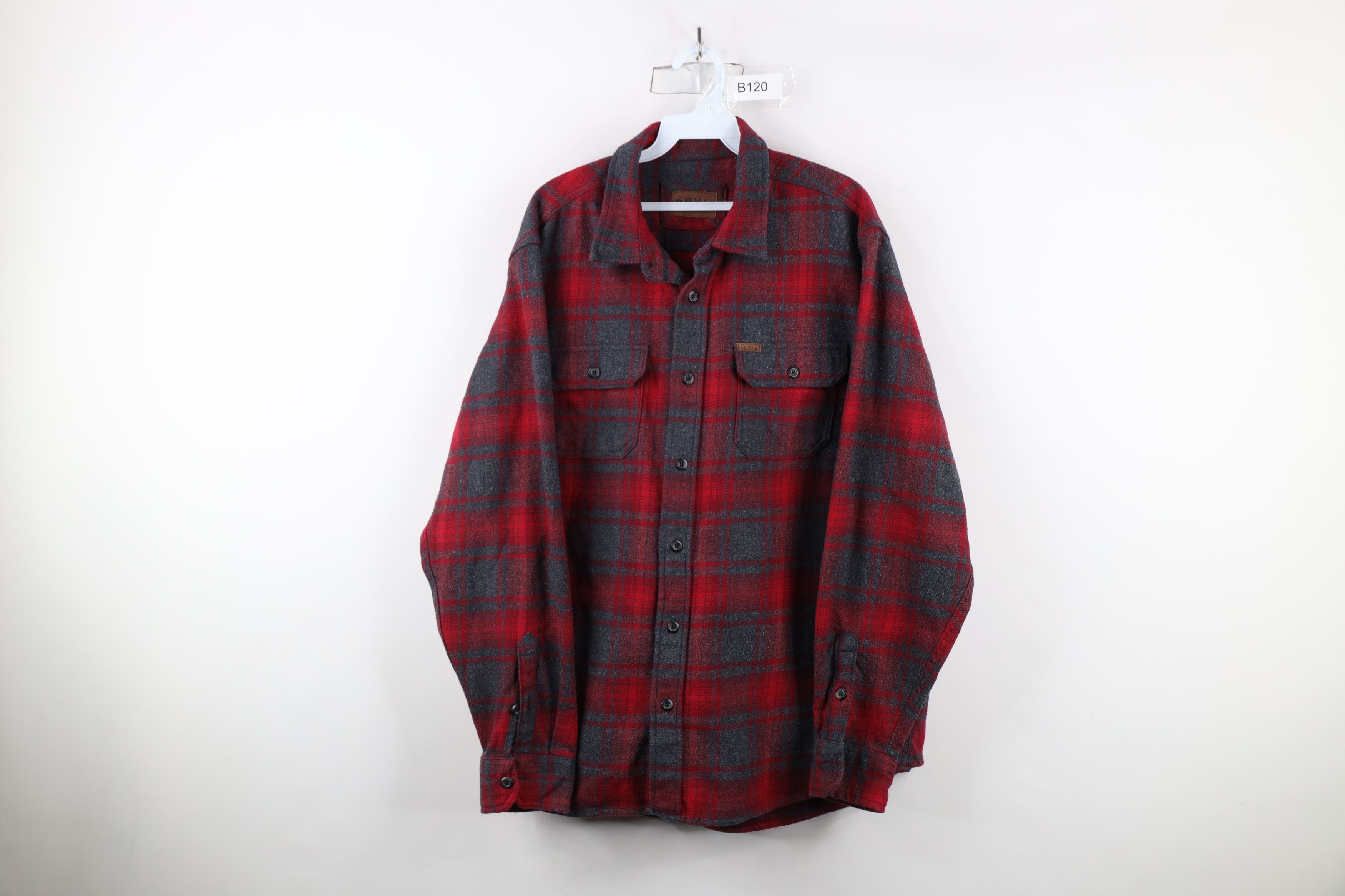 Orvis × Vintage Vintage Orvis Heavy Flannel Button Shirt Jacket Jac Shirt Size US L / EU 52-54 / 3 - 1 Thumbnail