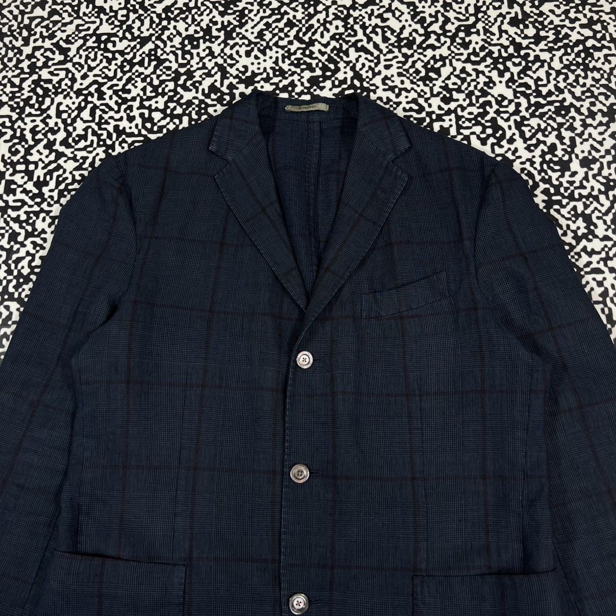 Boglioli BOGLIOLI K Jacket Linen Checked Blazer Luxury Casual Style Size 40R - 4 Thumbnail