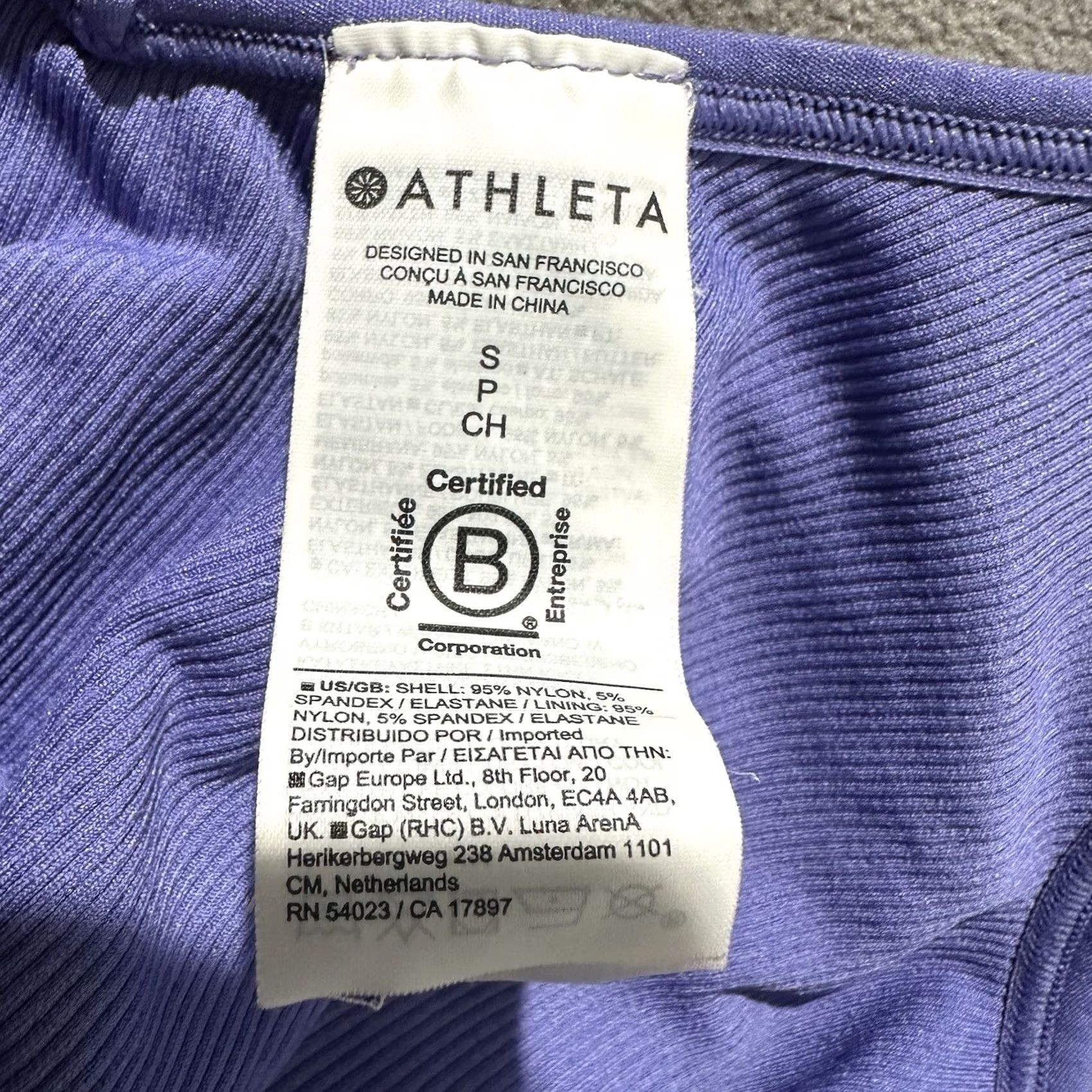 Athleta Athleta Bodysuit One-Piece Womens Size Small Purple Seamless Ribbed Stretch Shortie Yoga Activewear Size S / US 4 / IT 40 - 3 Thumbnail