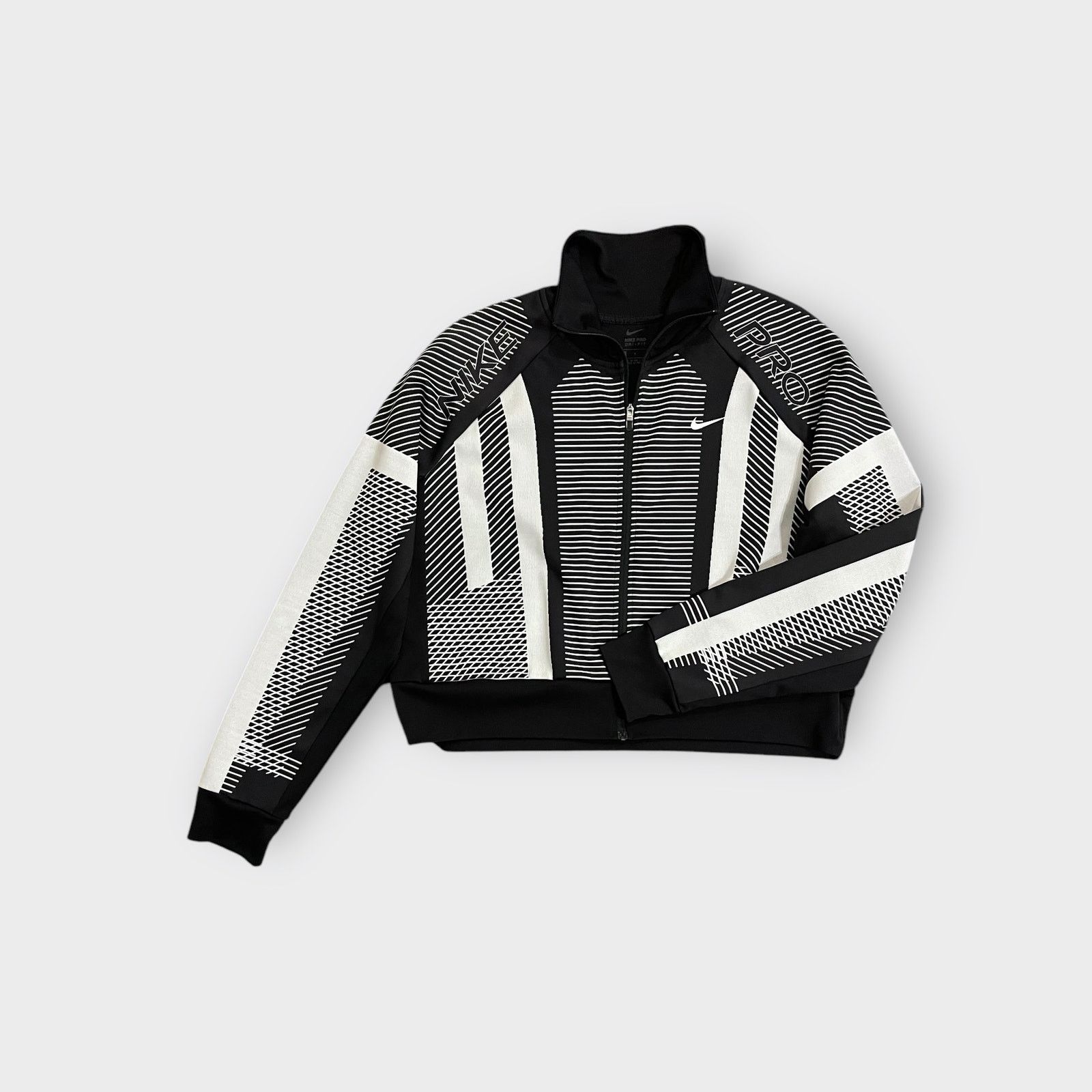 Nike Nike Pro Cropped Dri-FIT Track Jacket – Black | Size L Size L / US 10 / IT 46 - 8 Thumbnail
