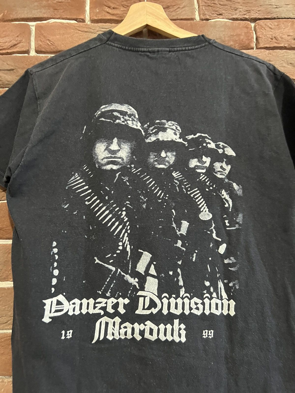 Band Tees Rare 00s Marduk Panzer Division Vintage Black Metal Band Tee Size US M / EU 48-50 / 2 - 4 Thumbnail