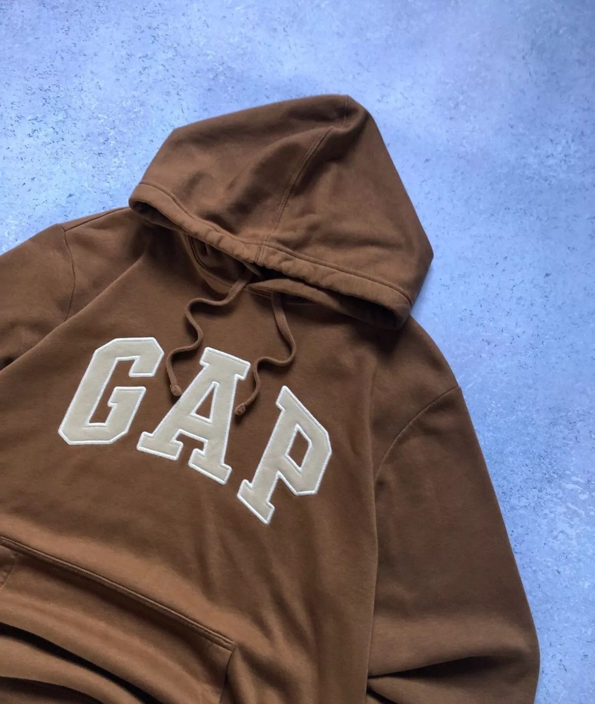 Gap Rare Vintage GAP Hooded Sweatshirt Brown Men’s Size M Size US M / EU 48-50 / 2 - 2 Thumbnail