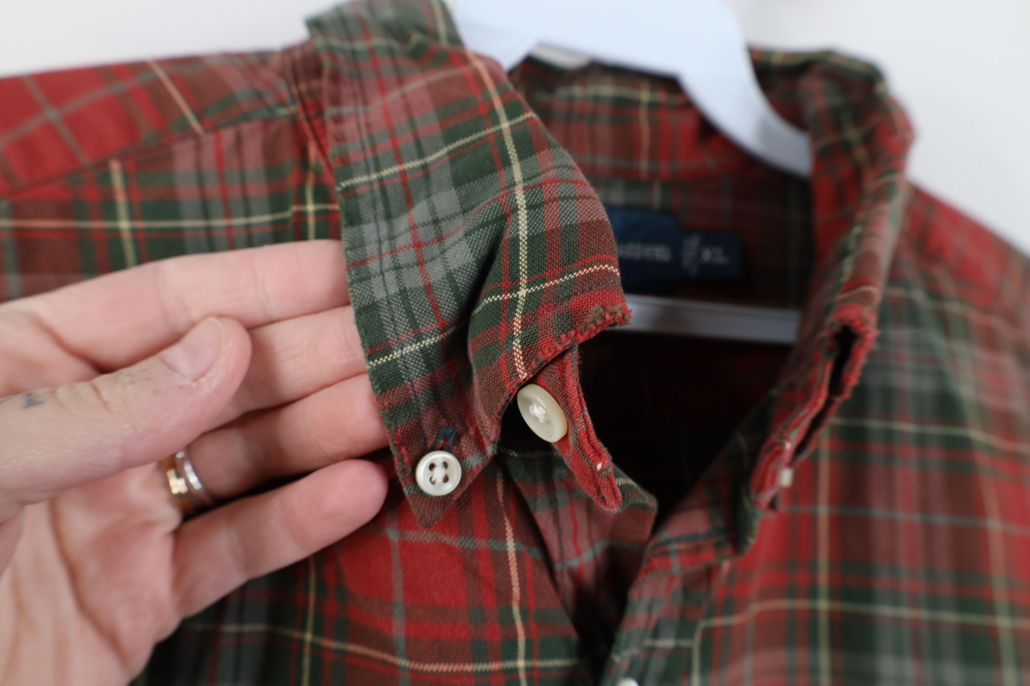 Ralph Lauren Vintage 90s Ralph Lauren Collared Button Down Shirt Plaid Size US XL / EU 56 / 4 - 6 Thumbnail