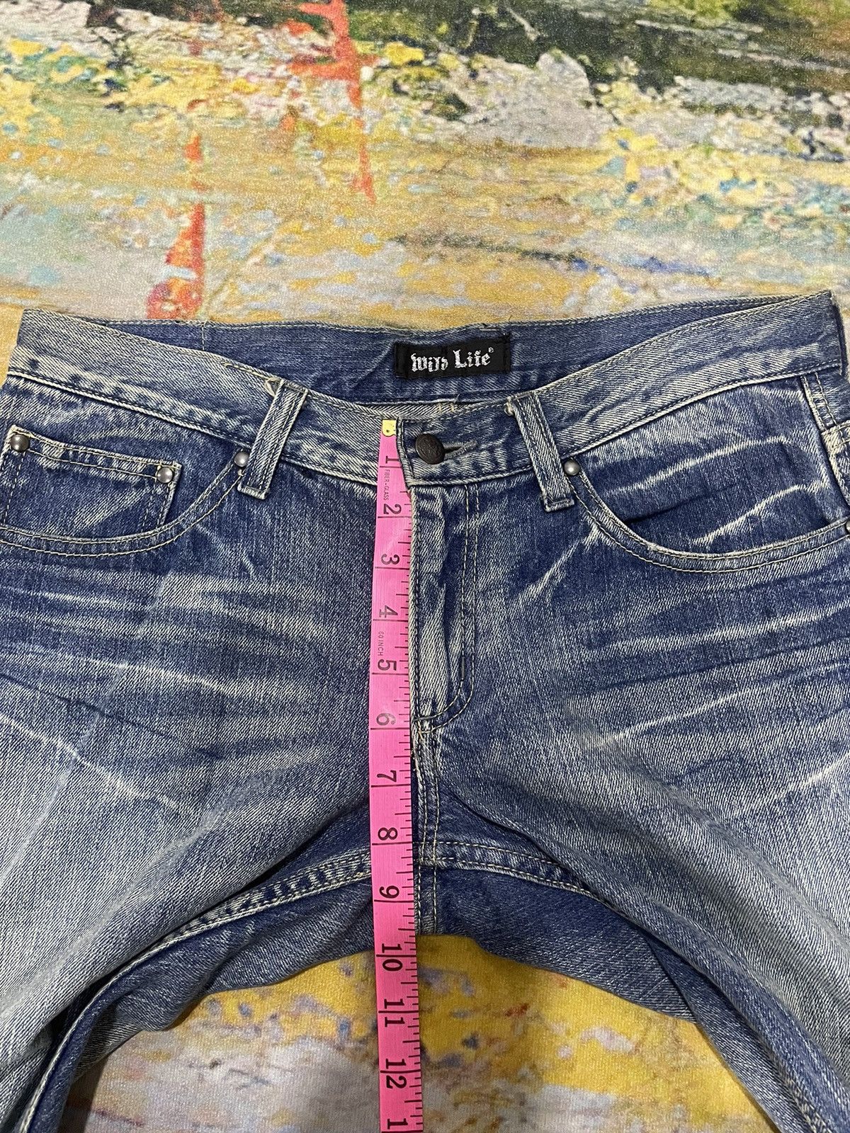 Japanese Brand Vintage Wild Life LGB Style Denim Pants Size US 33 - 14 Thumbnail