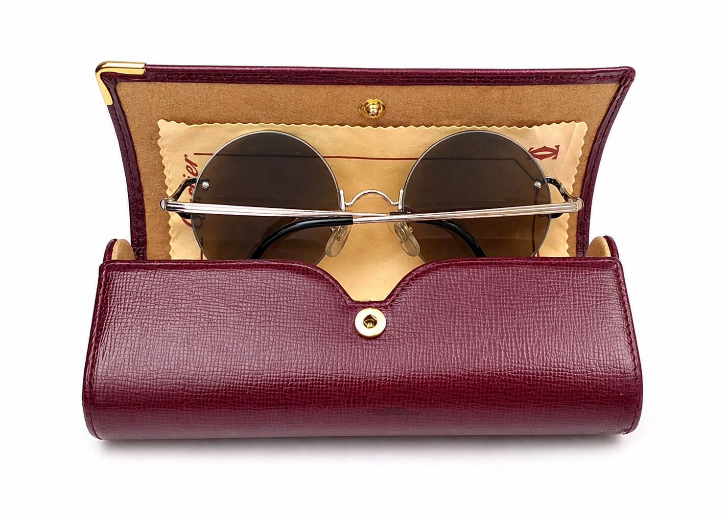 Cartier Vintage Cartier C-Decor Gold Sunglasses Size ONE SIZE - 4 Thumbnail