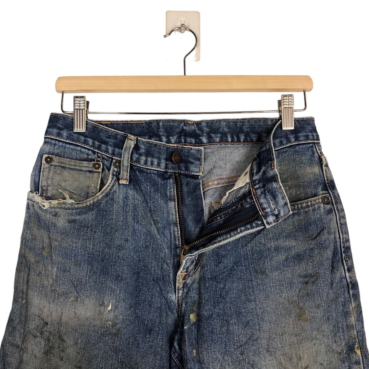Edwin 🔥90’s EDWIN NO.43 DISTRESSED DENIM JEANS PUNK STYLE Size US 28 / EU 44 - 10 Thumbnail