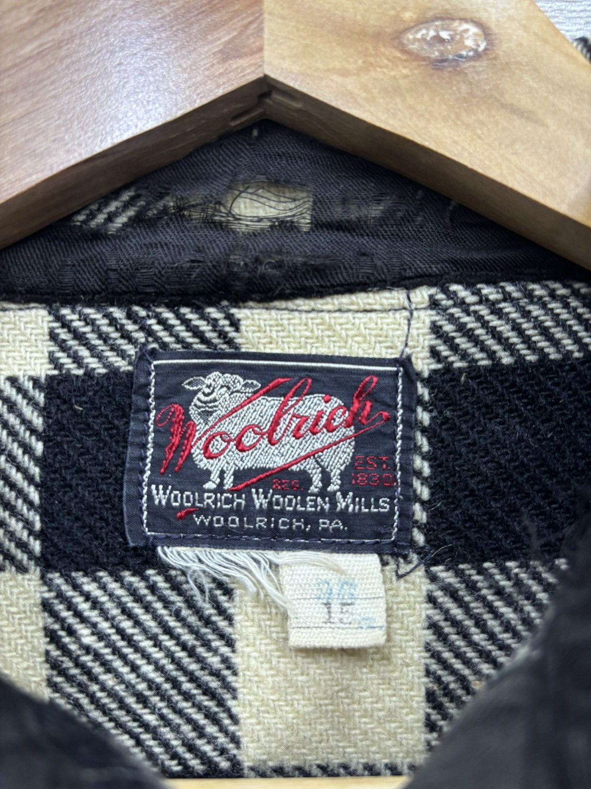 Woolrich Woolen Mills WOOLRICH WOOLEN MILLS 50s CHECKERED WOOL FLANNEL BUTTOP UP Size US M / EU 48-50 / 2 - 12 Thumbnail