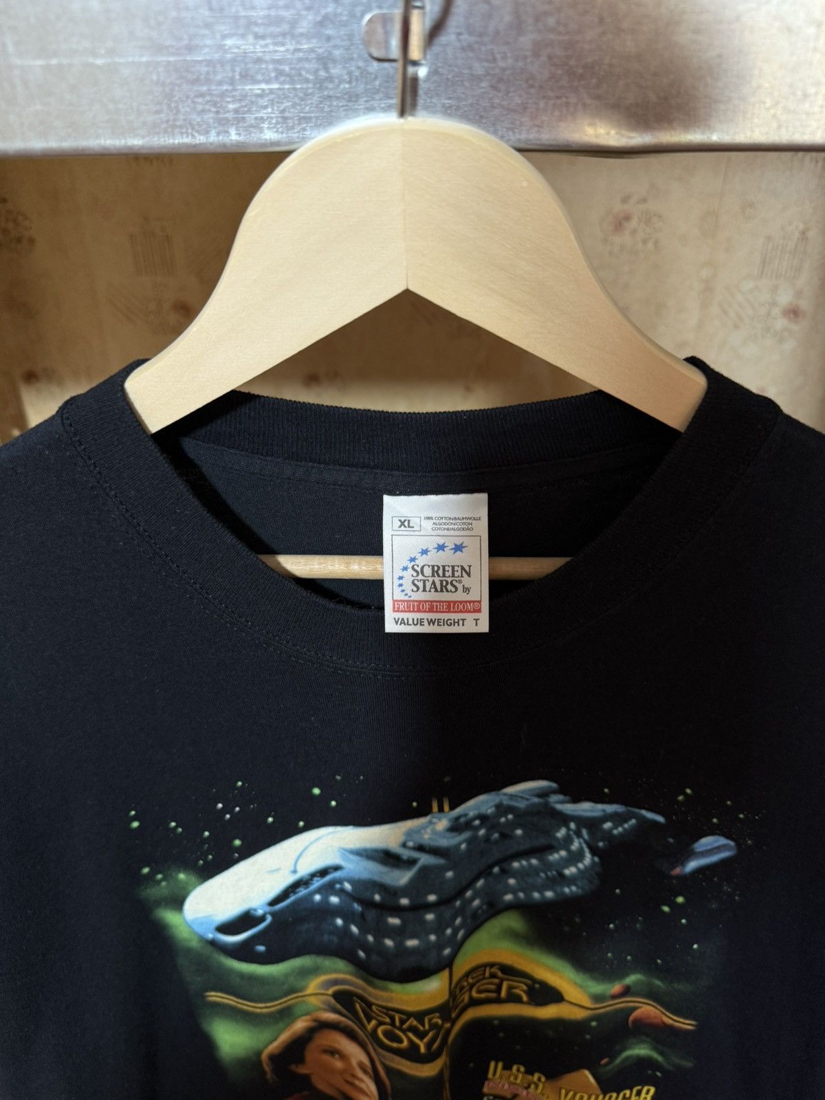 Star Wars × Vintage Vintage 2000 Star Trek Voyager Captain Kathryn T-Shirt Size US XL / EU 56 / 4 - 5 Thumbnail