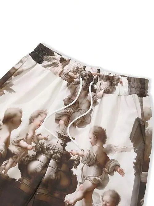 Japanese Brand Graphic Y2k Shorts DRIP summer Size US 36 / EU 52 - 3 Thumbnail