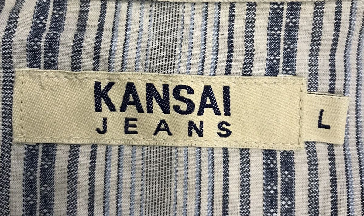 Kansai Yamamoto × Vintage Vintage Kansai Jeans Long Sleeve Shirt Button Up Size US L / EU 52-54 / 3 - 10 Thumbnail