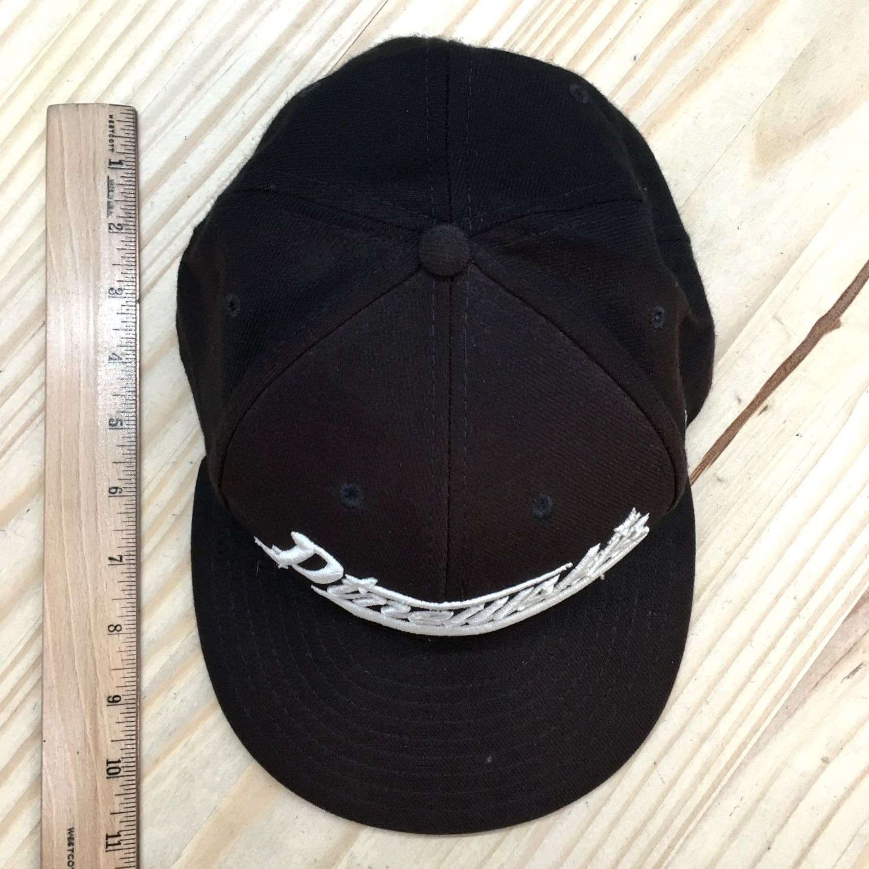 Vintage ELM Pinewskis Snapback Cap Hat Mens One Size Black Adjustable Flat Brim Cap Size ONE SIZE - 3 Thumbnail