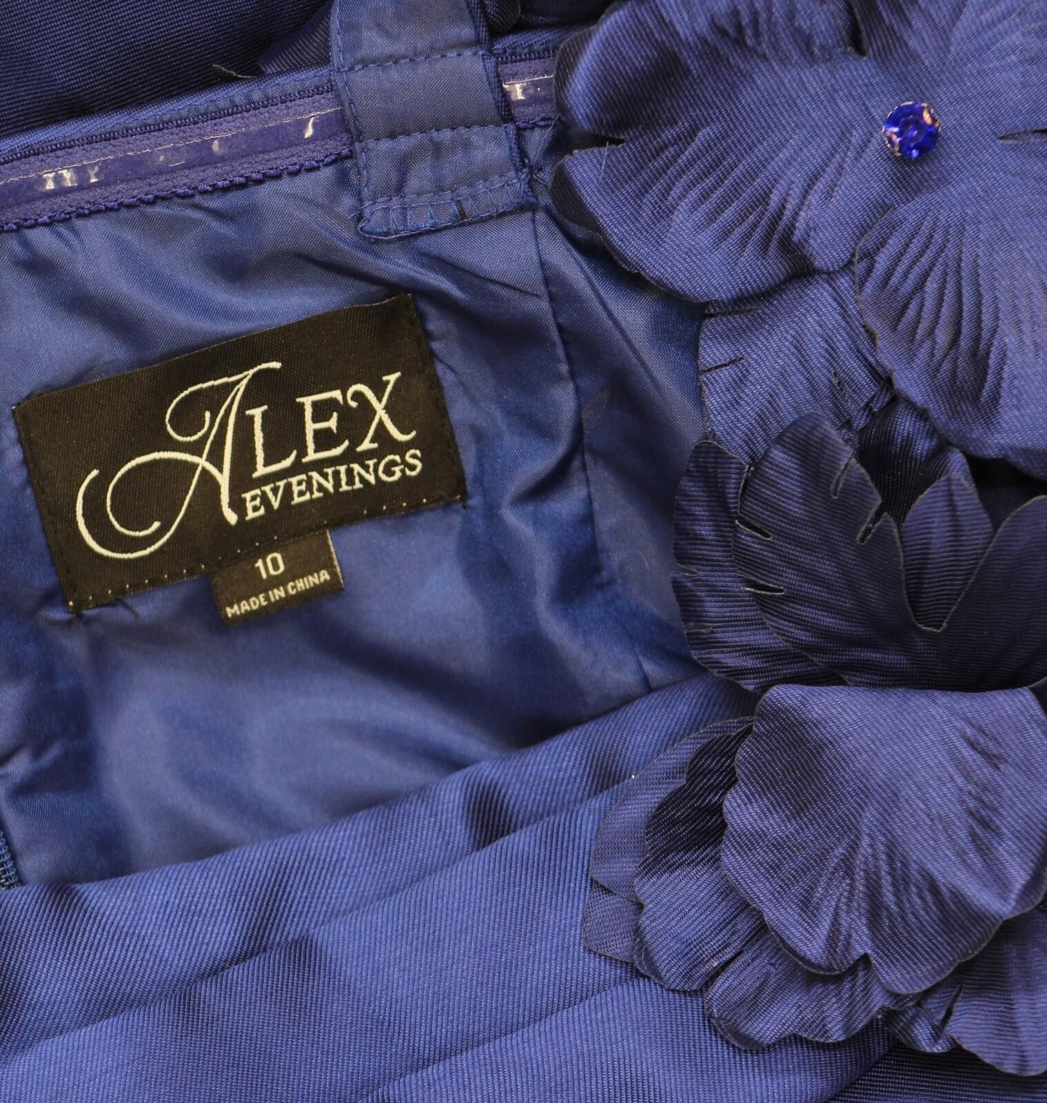 Other Nwt Alex Evenings Sleeve Midi Dress Bright Royal Blue 10 Size L / US 10 / IT 46 - 3 Thumbnail