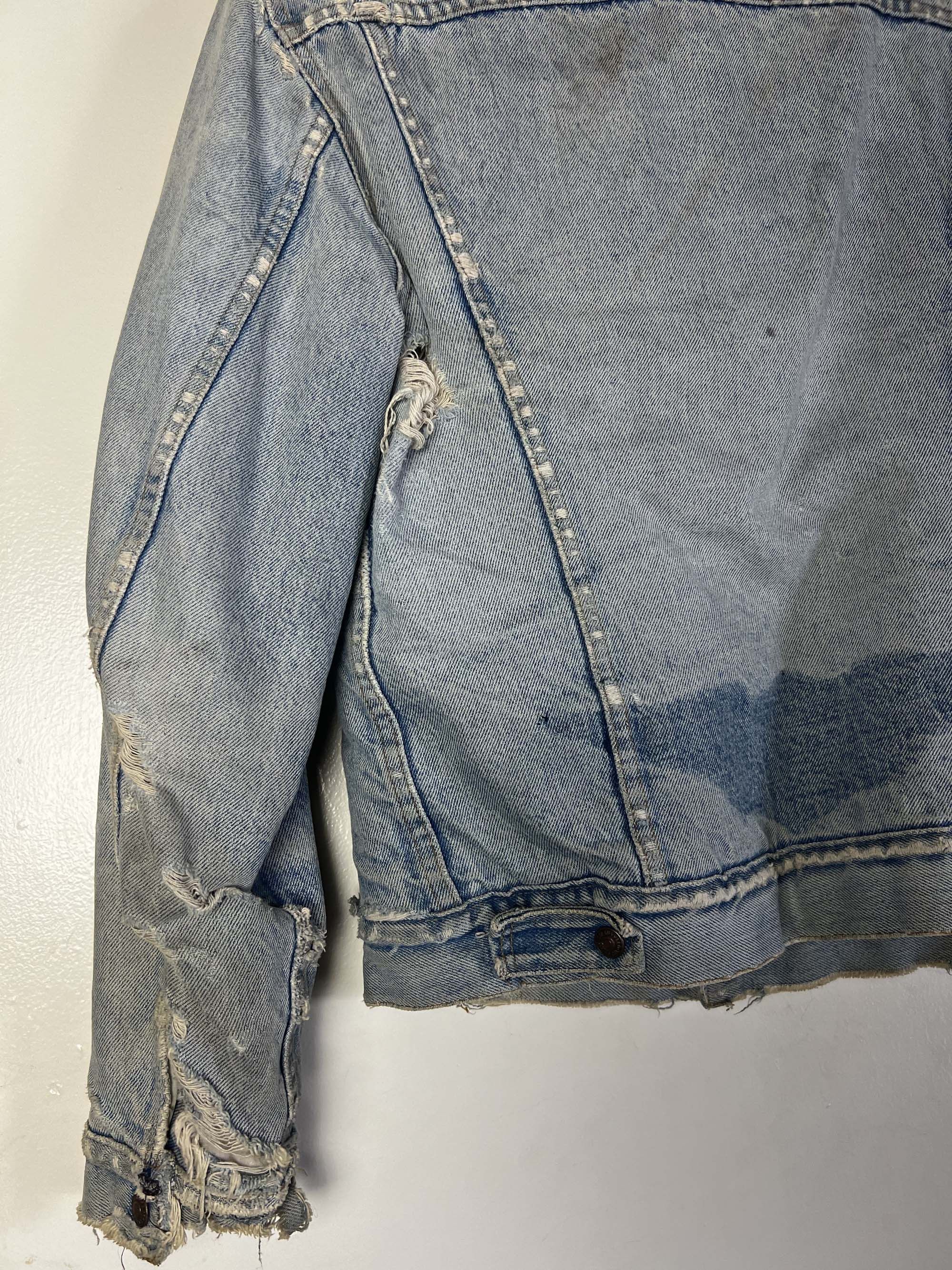 Levi's Vintage Clothing Vintage 1970's Levi's Denim Jacket with Sherpa Lining Size US M / EU 48-50 / 2 - 14 Thumbnail