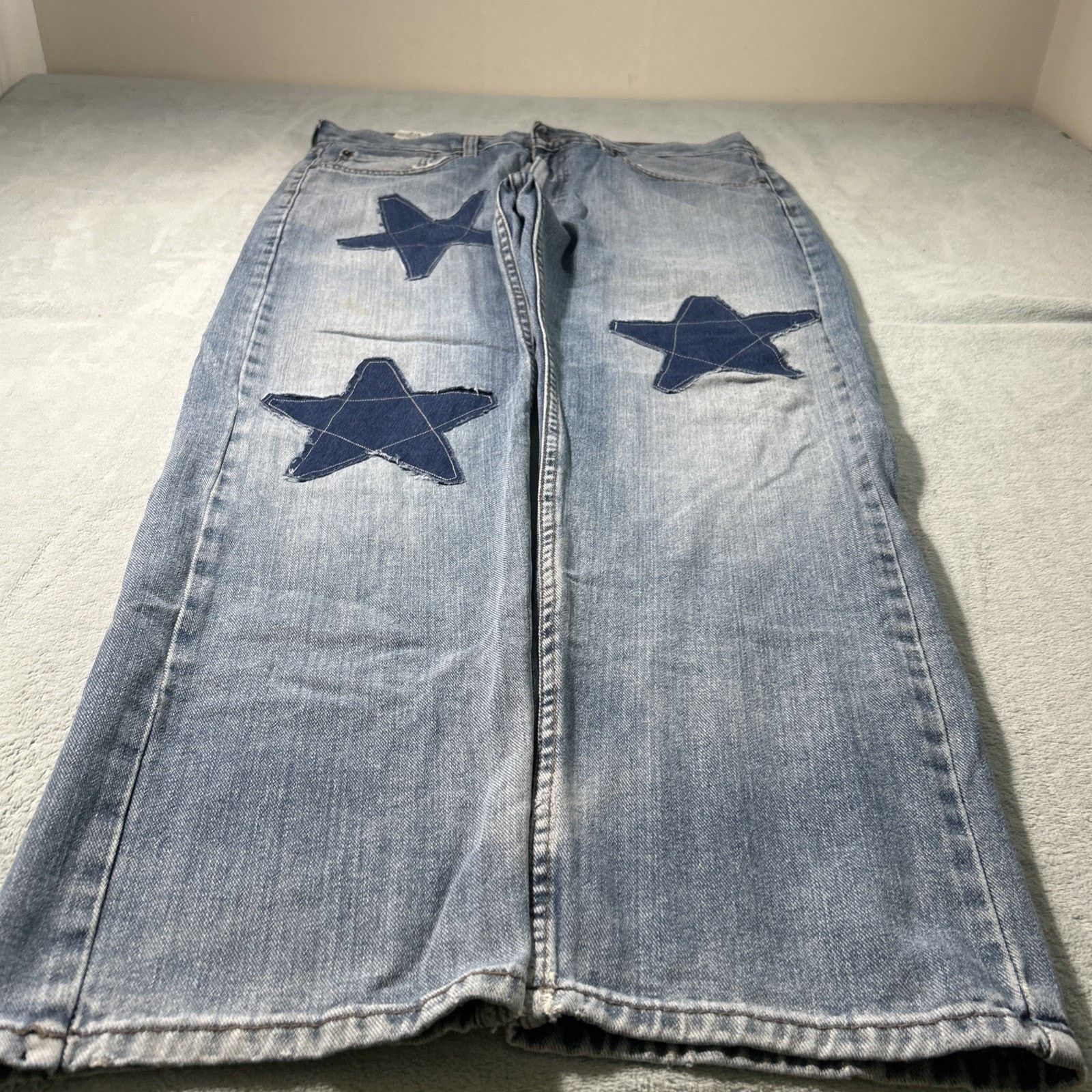 Levi's Levis Loose Baggy Jeans 36x30 Relaxed Hamilton Custom Stars Size US 36 / EU 52 - 11 Thumbnail