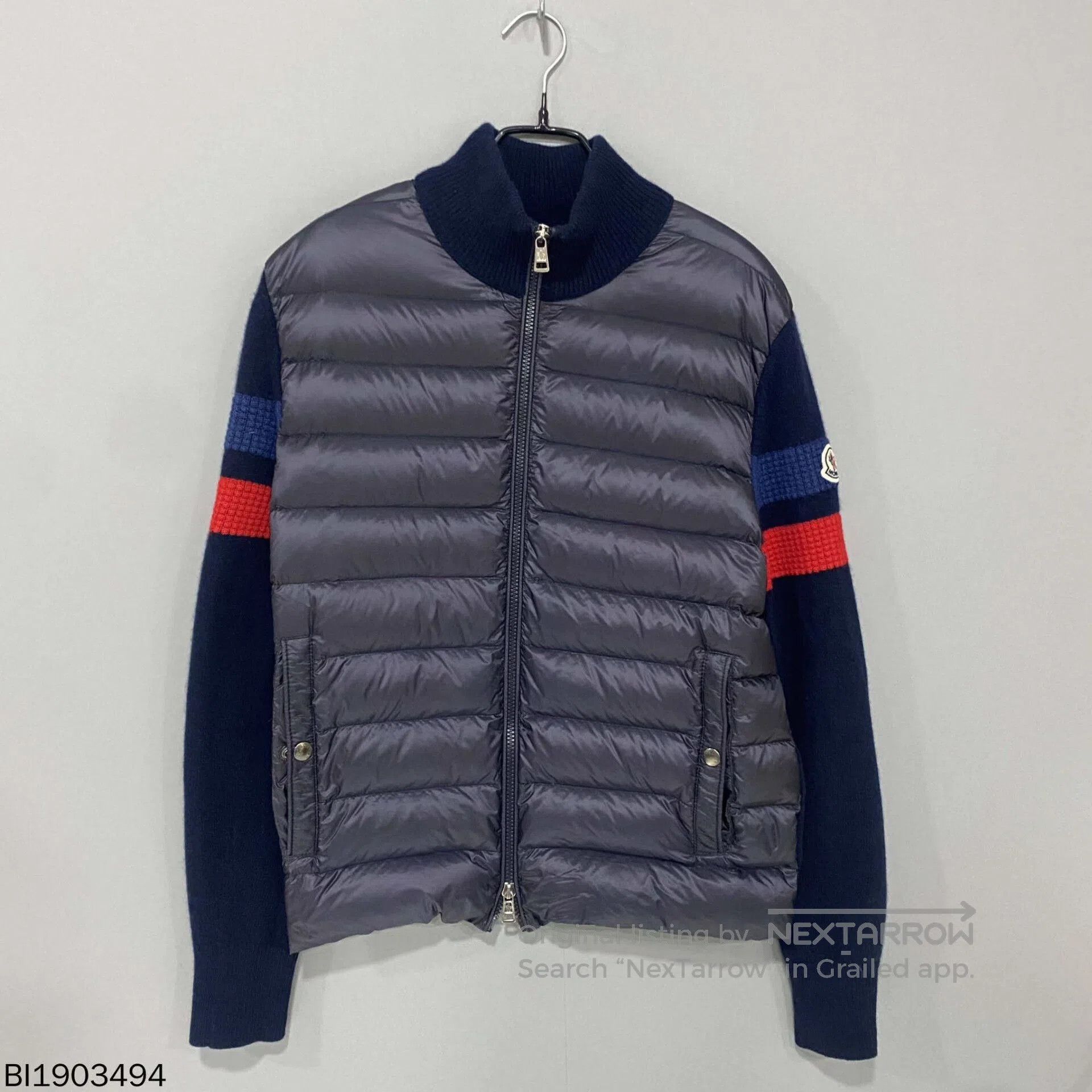 Moncler moncler puffer jacket with knitted sleeves. Size US M / EU 48-50 / 2 - 1 Thumbnail