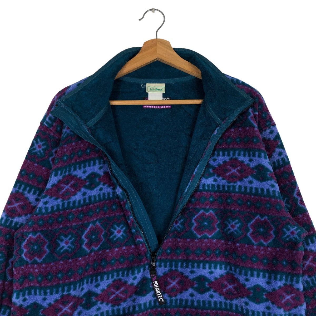 L.L. Bean 🔥Vtg Fleece Jacket Anorak L.L.Bean Native Aztec Navajo Size US M / EU 48-50 / 2 - 10 Thumbnail