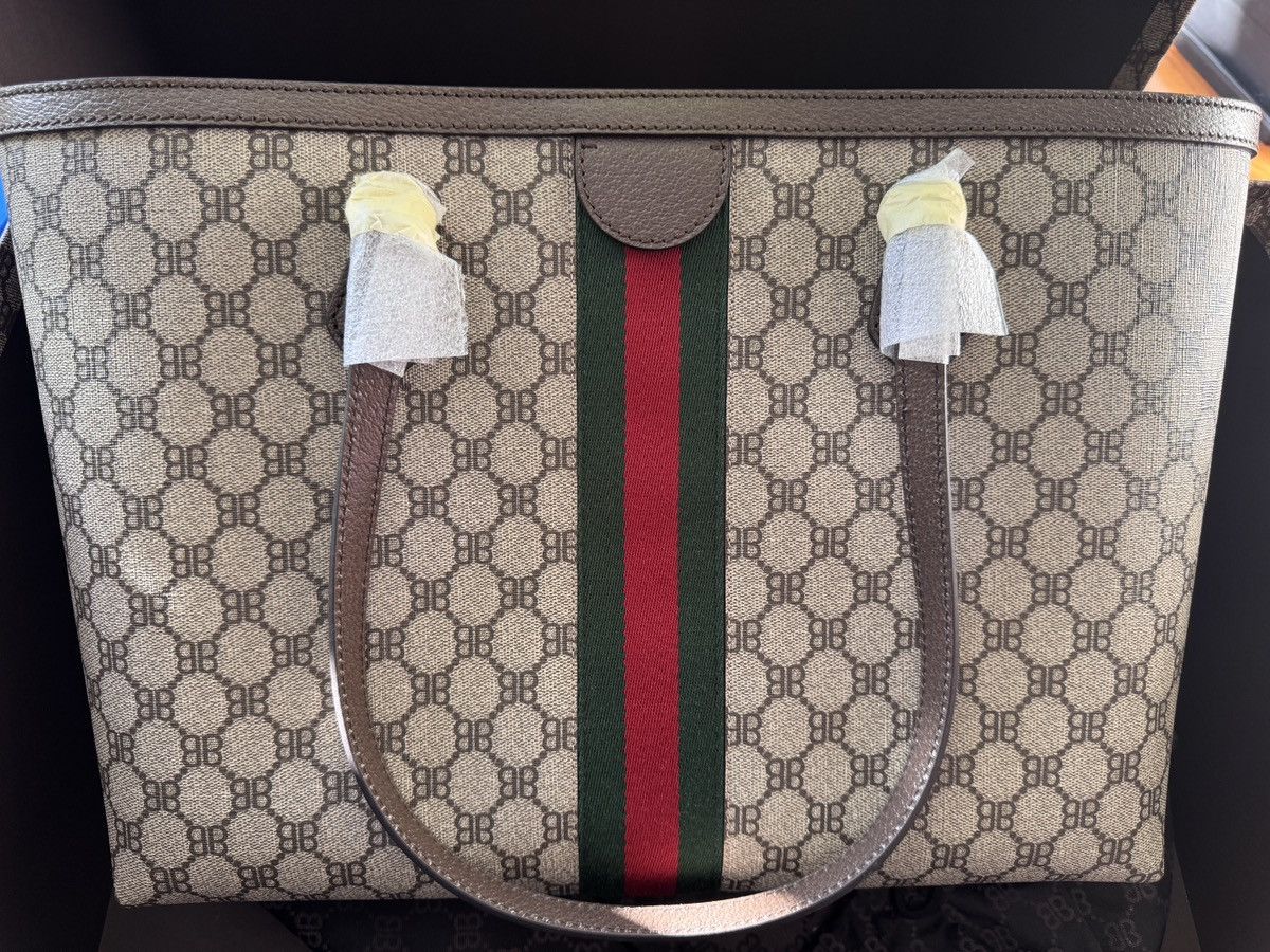 Balenciaga × Gucci Gucci Balenciaga The Hacker Project Large Tote Bag Size ONE SIZE - 5 Thumbnail