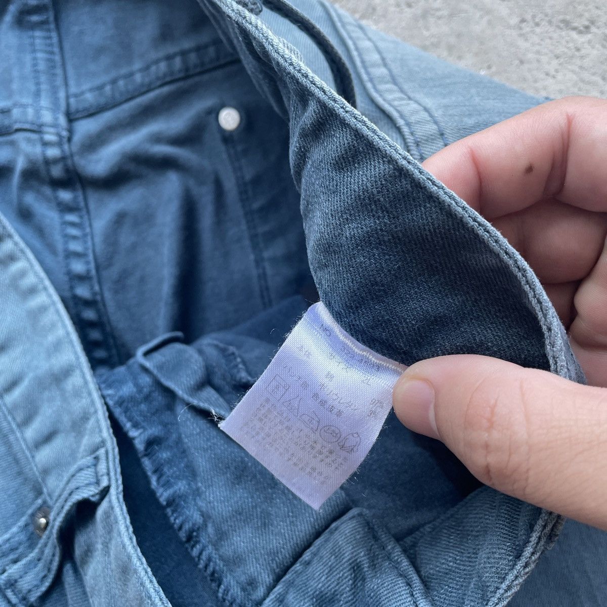 Japanese Brand W34x33 Vintage HVC Denim Faded Pants Jeans Size US 34 / EU 50 - 7 Thumbnail