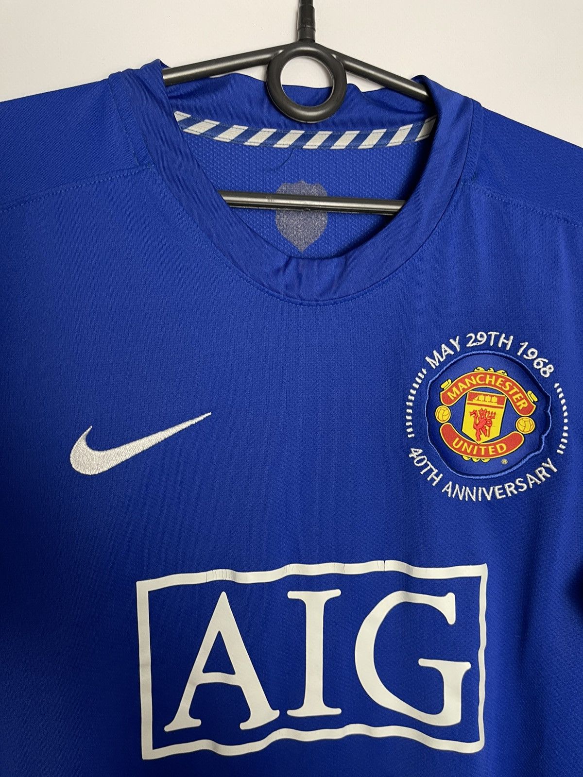 Nike × Vintage Vintage Nike Manchester United blue rare size M Size US M / EU 48-50 / 2 - 8 Thumbnail