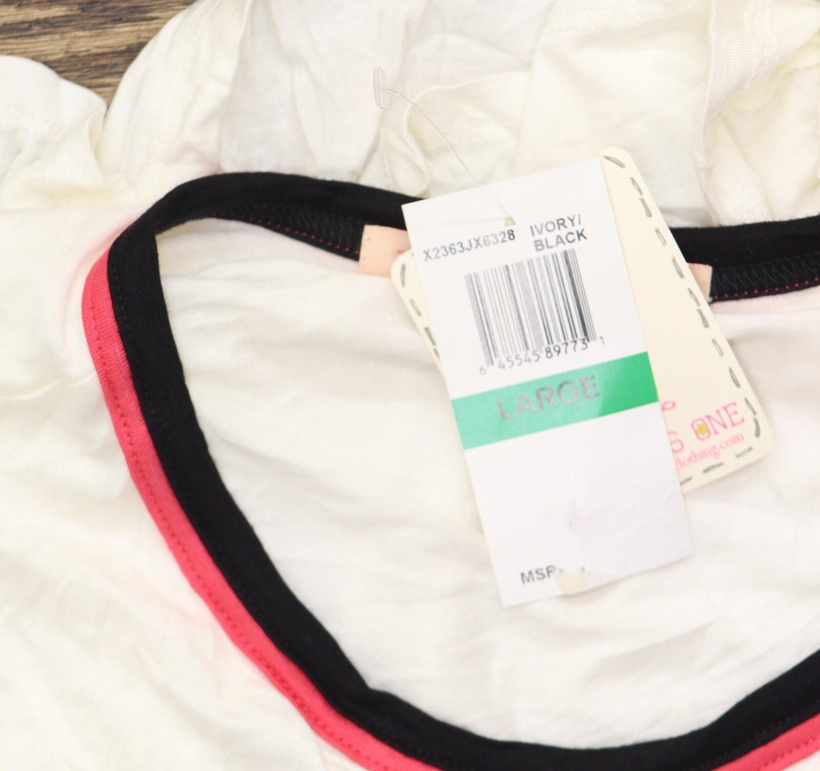 Other Rebellious One Ringer Graphic T-shirt Tee Ivory Off White L Size L / US 10 / IT 46 - 3 Thumbnail