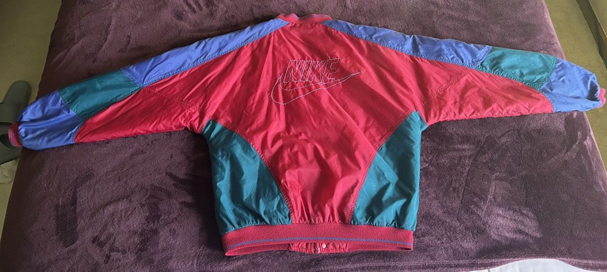 Vintage 80s 90s Nike Colorblock Bomber Jacket XL (Fits M)