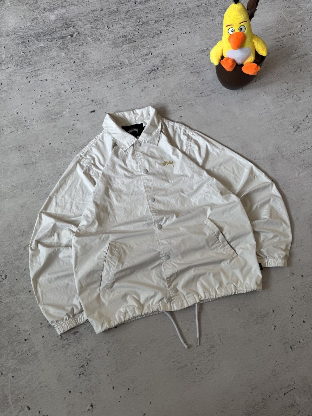 Japanese Brand × Stussy × Vintage STUSSY COAT JACKET DOUBLE LOGO VINTAGE NYLON JACET Size US M / EU 48-50 / 2 - 1 Thumbnail