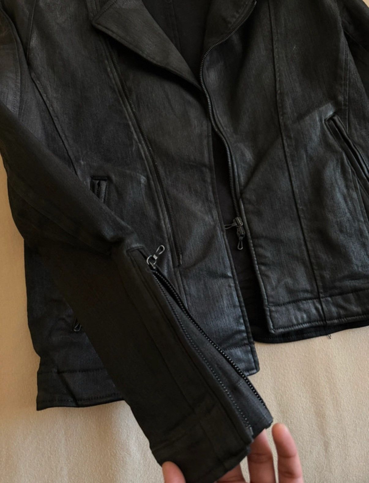 Julius Julius coated denim biker jacket Size US S / EU 44-46 / 1 - 2 Thumbnail