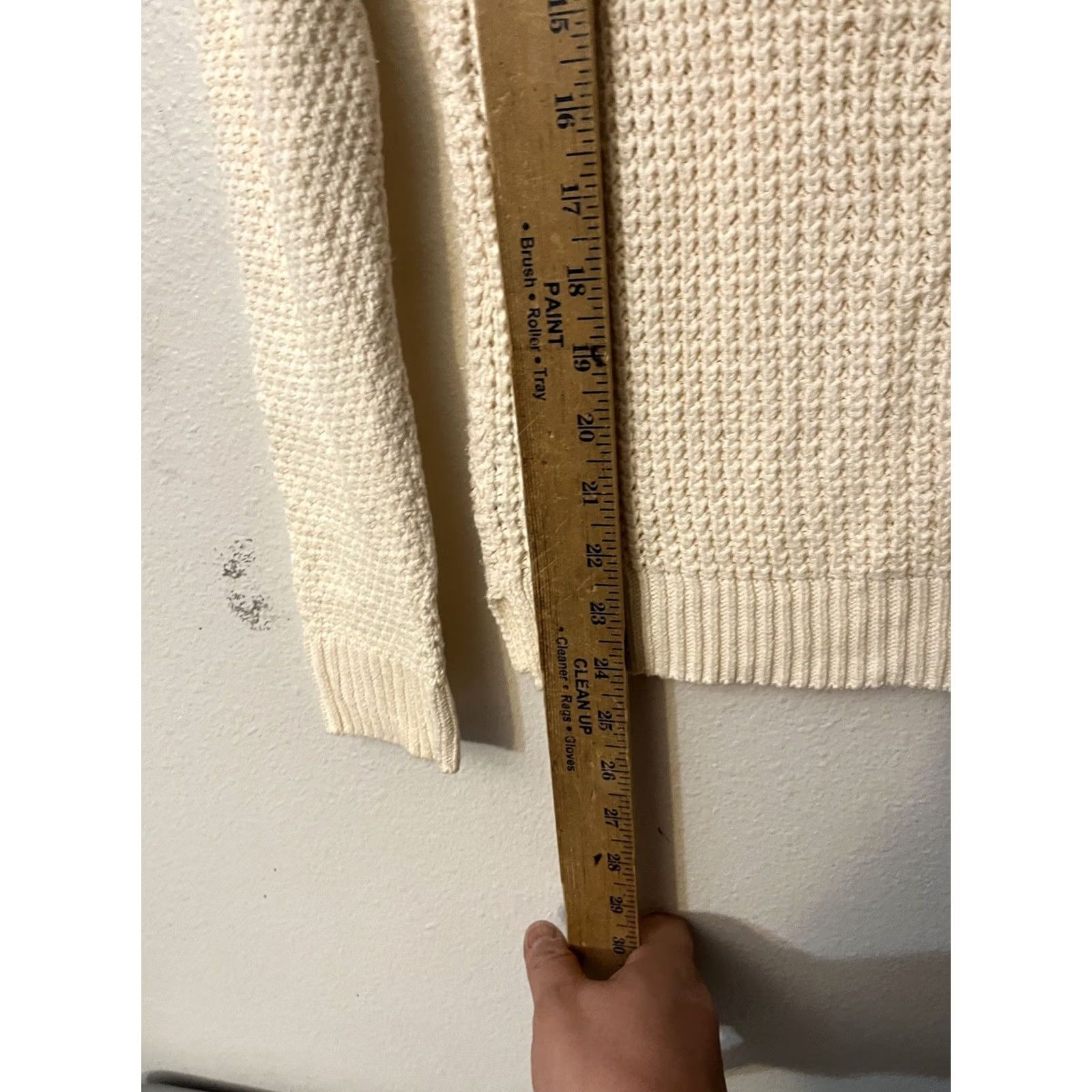 Vintage SONOMA LIFE STYLE Sweater Womens Size PS Cream Cable Knit Crew Neck Long Sleeve Size S / US 4 / IT 40 - 4 Thumbnail
