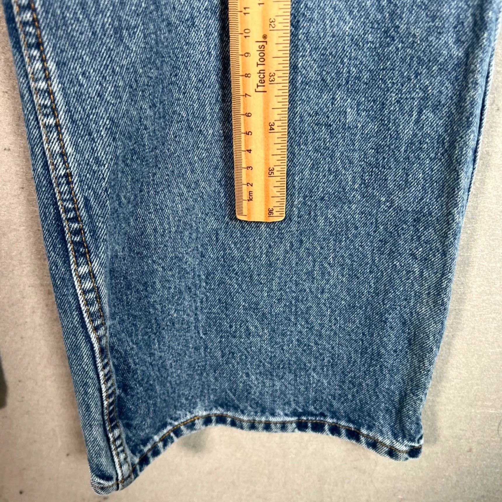 Levi's Levi's 517 Boot Cut Low Rise Jeans Medium Wash Blue Denim Womens 16W Size 38" / US 16 / IT 52 - 6 Thumbnail