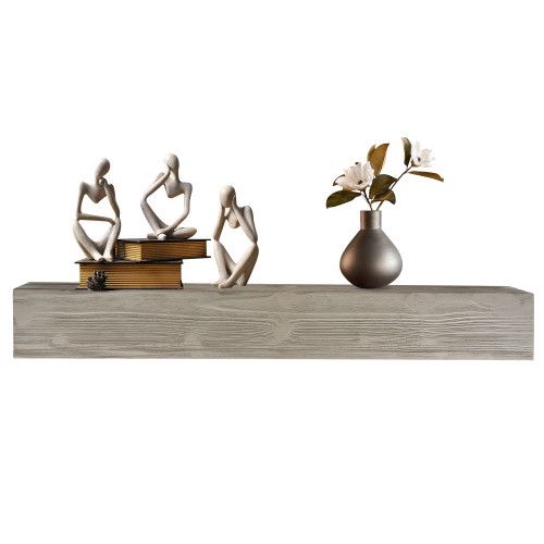 Designer × Homemade 60" Rustic Wood Fireplace Mantel,Wall-Mounted & Floating She Size US L / EU 52-54 / 3 - 1 Thumbnail