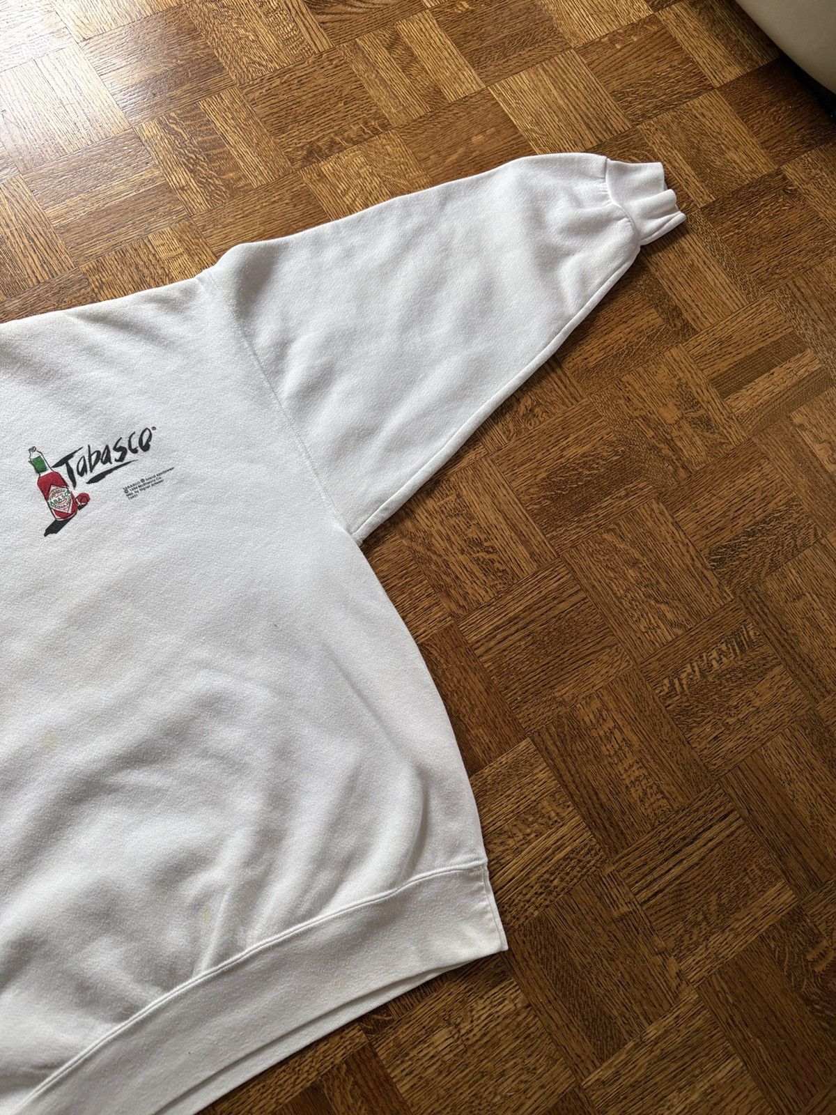 Vintage Vintage 90s Tabasco Hot Sauce Graphic Crewneck Sweatshirt Size US XL / EU 56 / 4 - 6 Thumbnail